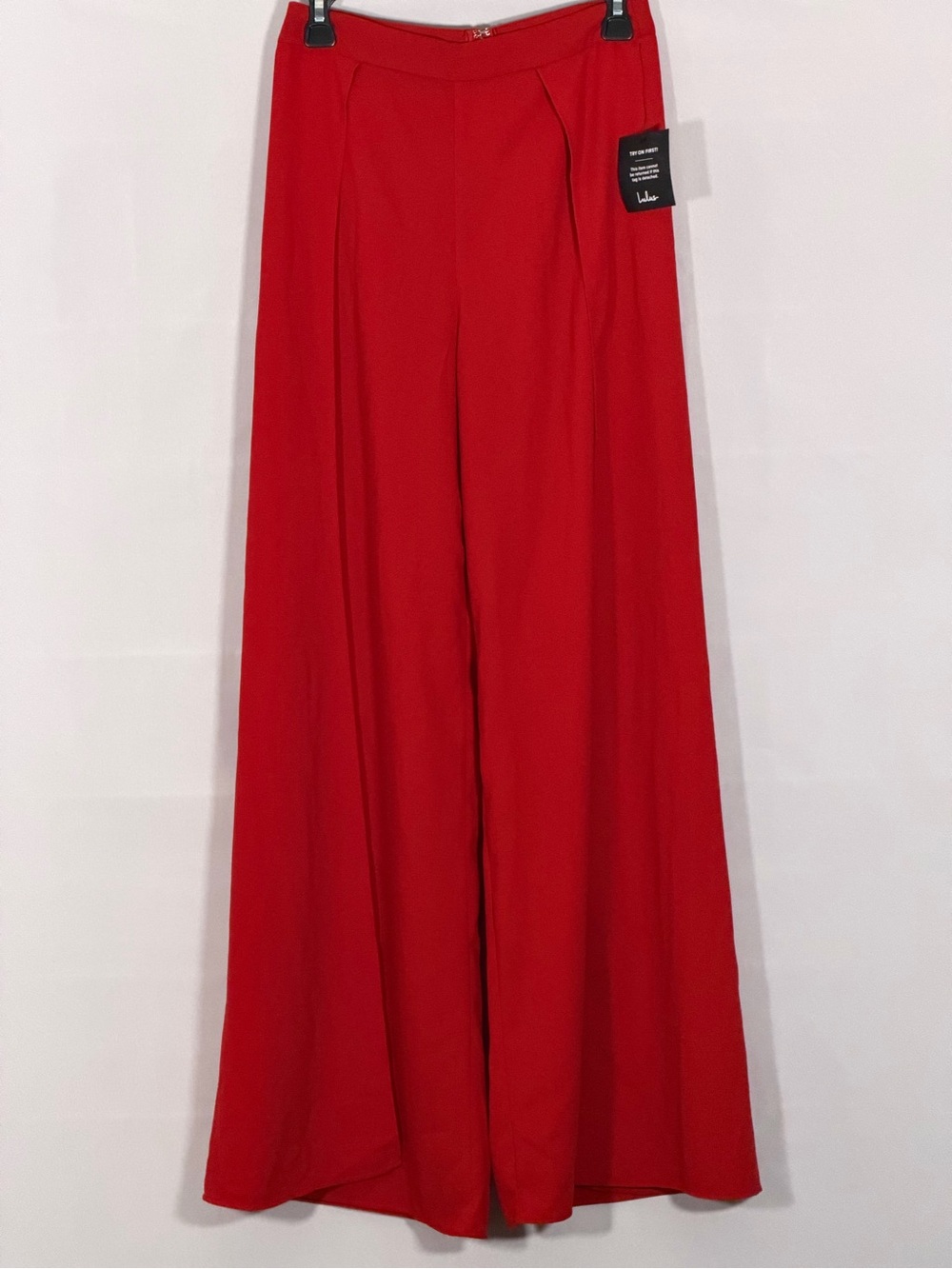NWT Lulus Red Wide Leg Palazzo Pants Small